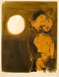 Couple en ocre by Marc Chagall, sold Sep 2020