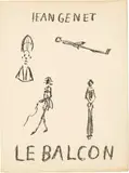 Alberto Giacometti, Jean Genet. Le Balcon. Lithographie d’Alberto Giacometti