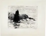 Emil Nolde, Segler und drei kleine Dampfer