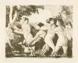 Camille Pissarro, Saint-Thomas (Antilles) 1830–1903 Paris Baigneuses luttant