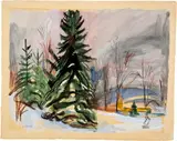 Hans Purrmann, Winterlandschaft –