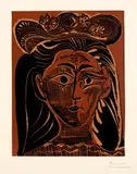 Portrait de Jacqueline aux chapeau de paille fleuri by Pablo Picasso, sold Sep 2020