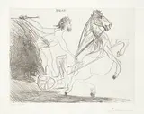 Télévision: course de chars à l’antique. II by Pablo Picasso, sold Sep 2020