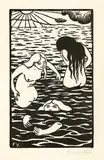 Félix Vallotton, Les trois baigneuses. – Autoportrait