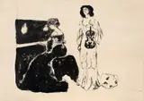Edvard Munch, Geigenkonzert – Eva Mudocci und Bella Edwards