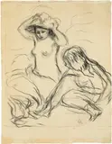 Les deux baigneuses by Pierre-Auguste Renoir, sold Jun 2019