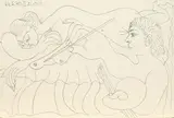 Le Peintre et son modèle by Pablo Picasso, sold Jun 2019
