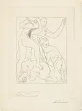 Pablo Picasso, Les Ménades tuent les bœufs de labour avant d’achever Orphée