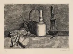 Giorgio Morandi, Natura morta con il panneggio a sinistra