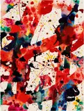 Squares in Red by Sam Francis, sold Jun 2019