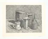 Giorgio Morandi, Natura morta con il lume bianco a sinistra