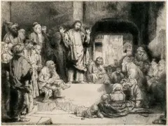Rembrandt Harmensz van Rijn, Christus predigend – Genannt «La petite Tombe»