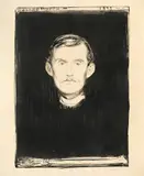 Edvard Munch, Selbstbildnis 1895