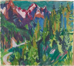 Albert Müller, Berglandschaft bei Davos