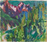 Albert Müller, Berglandschaft bei Davos
