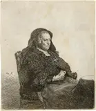 Rembrandts Mutter mit schwarzem Schleier by Rembrandt Harmensz van Rijn, sold Jun 2019