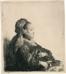 Rembrandt Harmensz van Rijn, Rembrandts Mutter in orientalischer Kopfbinde