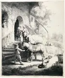 Der barmherzige Samariter by Rembrandt Harmensz van Rijn, sold Jun 2019