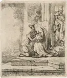 Der verlorene Sohn by Rembrandt Harmensz van Rijn, sold Jun 2019