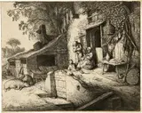 Die Spinnerin by Adriaen van Ostade, sold Jun 2019
