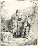 Rembrandt Harmensz van Rijn, Abraham mit Isaak sprechend