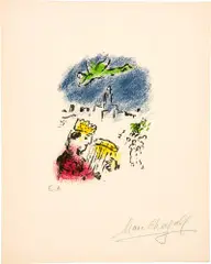 David by Marc Chagall, sold Jun 2019