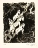 Le Char d’Élie by Marc Chagall, sold Jun 2019
