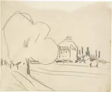 Strasse am Park (Dresden) by Ernst Ludwig Kirchner, sold Jun 2019