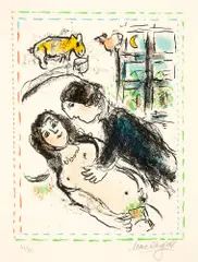 Hyménée by Marc Chagall, sold Jun 2019