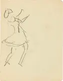 9 Blatt Zeichnungen, vermutlich aus Skizzenbuch Nr. 20: Tanz, Musikanten, Strassenszenen, Landschaft, usw. by Ernst Ludwig Kirchner, sold Jun 2019