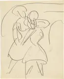 21 Blatt Zeichnungen aus diversen Skizzenbüchern: Tanz- und Zirkusszenen by Ernst Ludwig Kirchner, sold Jun 2019