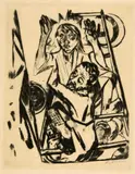 Jakob ringt mit dem Engel by Max Beckmann, sold Jun 2019