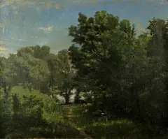 Barthélemy Menn, Waldweg am Genfersee