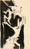 Drei Personen – Verso: Badende by Ernst Ludwig Kirchner, sold Jun 2019