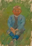 Im Gras sitzender Knabe by Giovanni Giacometti, sold Jun 2019