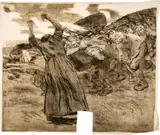 Losbruch by Käthe Kollwitz, sold Jun 2019