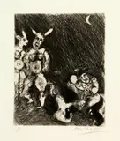 Le Satyre et le passant by Marc Chagall, sold Jun 2019