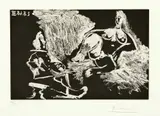 Peintre avec un modèle à demi allongé by Pablo Picasso, sold Jun 2019