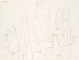 Les deux modèles by Pablo Picasso, sold Jun 2019