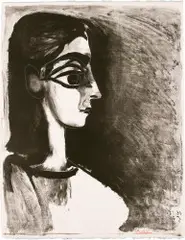 Buste de profil by Pablo Picasso, sold Jun 2019