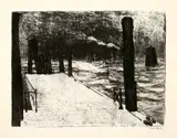 Hamburg, Landungsbrücke by Emil Nolde, sold Jun 2019