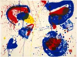 Hurrah for the Red, White and Blue by Sam Francis, sold Jun 2019