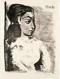 Buste de femme au corsage blanc by Pablo Picasso, sold Jun 2019