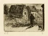 Saint-Thomas (Antilles) 1830–1903 Paris La Rentrée du berger by Camille Pissarro, sold Jun 2019