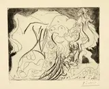 Femme Torero, cheval et taureau, mourant. II by Pablo Picasso, sold Jun 2019