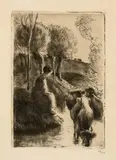 Saint-Thomas (Antilles) 1830–1903 Paris Vachère au bord de l’eau by Camille Pissarro, sold Jun 2019
