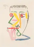 Fumeur à la cigarette rouge by Pablo Picasso, sold Jun 2019