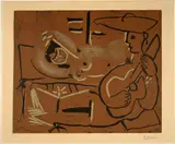 L’Aubade, avec guitariste by Pablo Picasso, sold Jun 2019