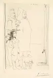 Trois personnages, dont une caricature d’après El Greco et une d’après by Pablo Picasso, sold Jun 2019