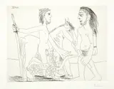 Télévision: combat de chars à l’antique by Pablo Picasso, sold Jun 2019